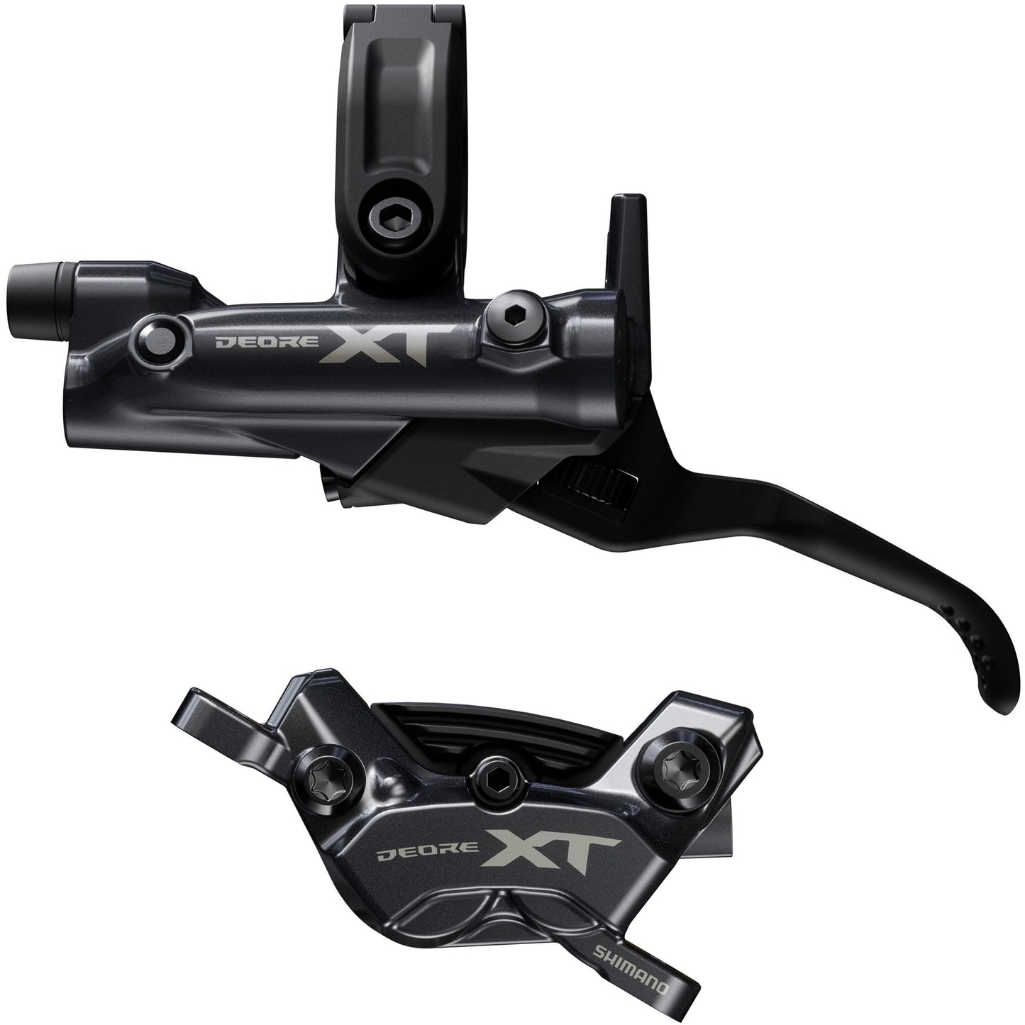 BR-M8220/BL-M8200 XT 4 pot bled brake lever/post mount calliper, rear left