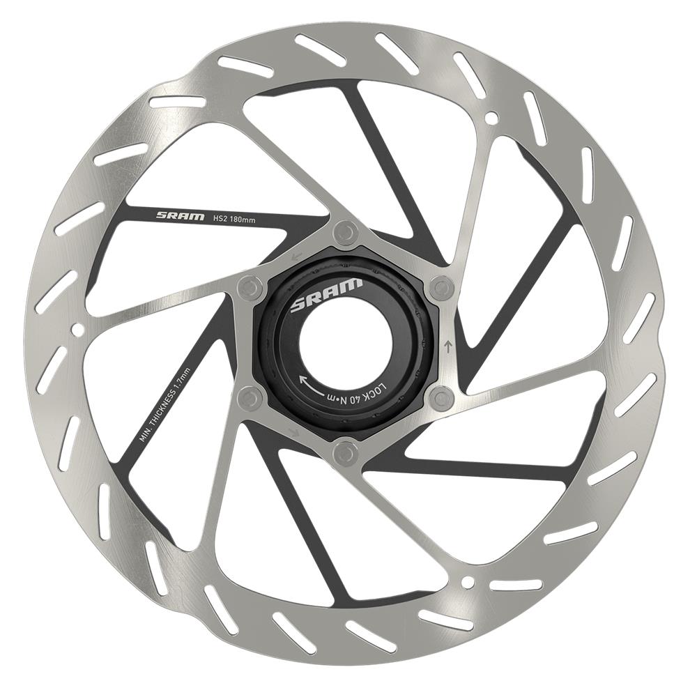 SRAM ROTOR - HS2 6-BOLT (INCLUDES STEEL ROTOR BOLTS) ROUNDED