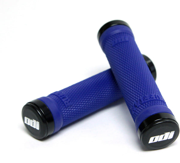 Ruffian MTB Lock On Grips 130mm - Blue / Black