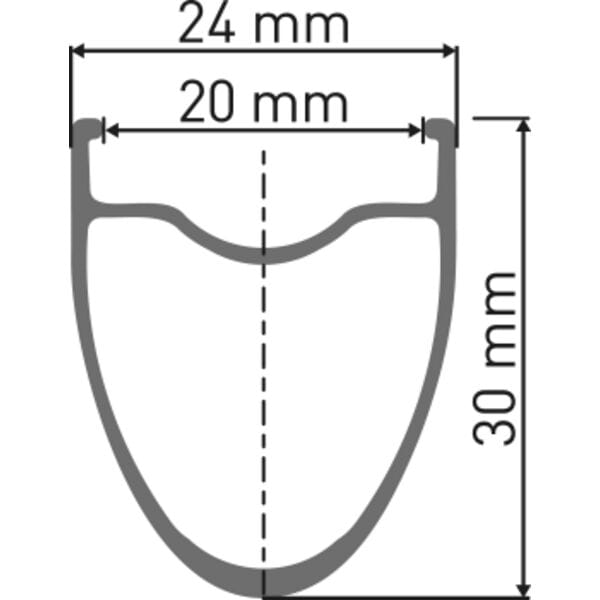 T 1800 track wheel, clincher 30 mm, rear