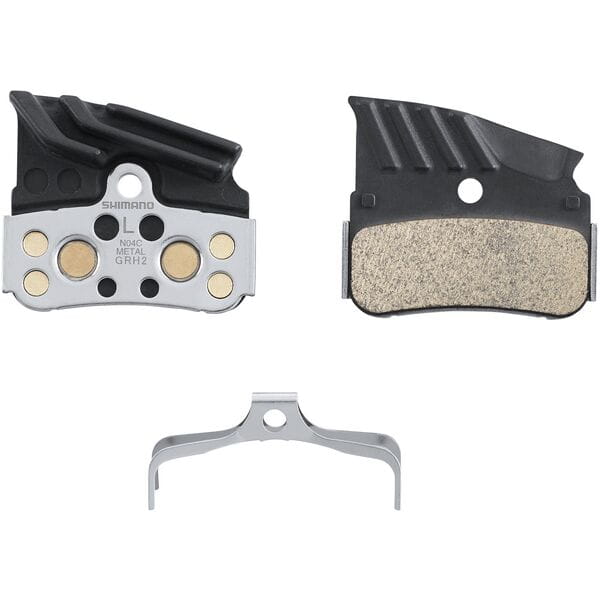 N04C disc pads and spring, alloy/stainless back with cooling fins, metal sintered