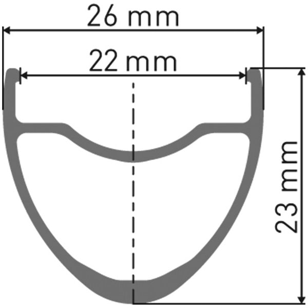 CR 1600 SPLINE disc brake wheel, clincher 23 x 22 mm, front