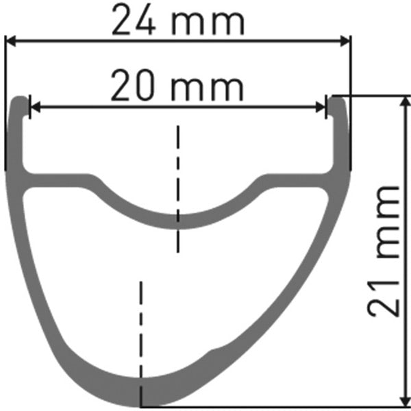 ER 1400 DICUT disc brake wheel, clincher 21 x 20 mm, rear