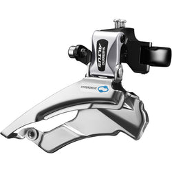 FD-M313 Altus hybrid front derailleur, conventional swing, dual-pull, multi fit