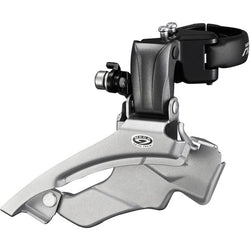 FD-M371 Altus hybrid 9-speed front derailleur, conventional swing, dual-pull