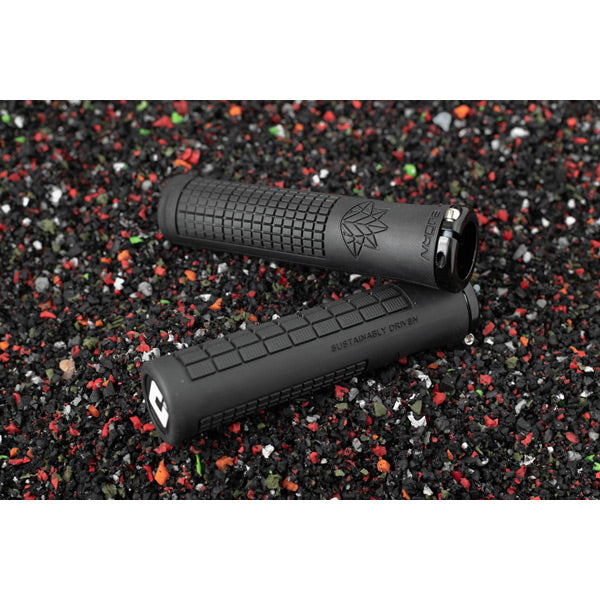 Bjorn MTB / BMX Lock On Grips 135mm - Black (made from recycled grips)