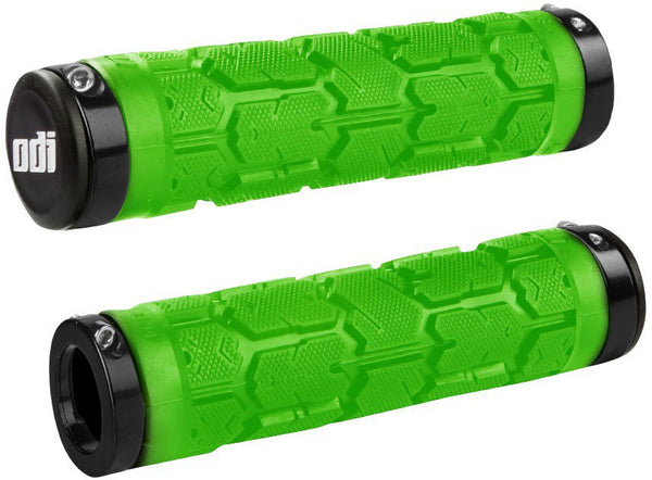 Rogue MTB Lock On Grips 130mm - Green / Black