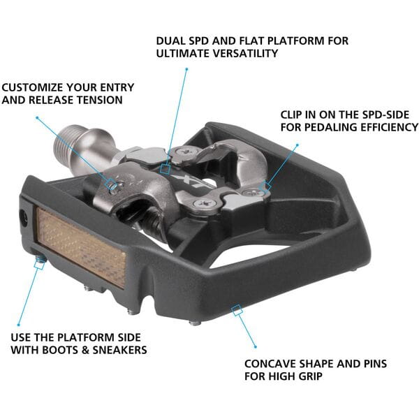 PD-T8000 XT MTB SPD Trekking pedals, single-sided mechanism