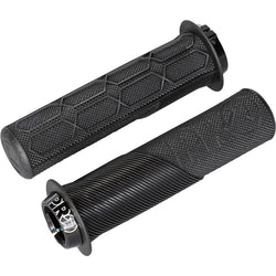 Trail Lock On Grips, with Flange, 32mm, Black