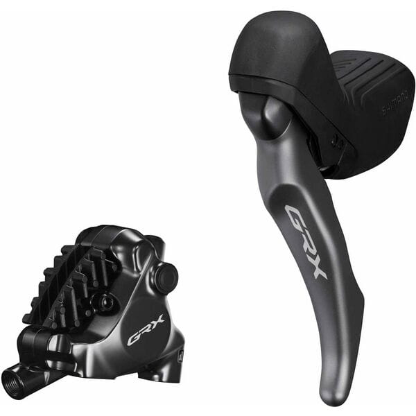 BL-RX820 GRX hydraulic disc brake lever bled with BR-RX820 calliper, left rear