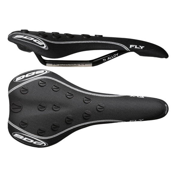 SDG Ti-Fly Storm Solid Ti-Rail Saddle Black