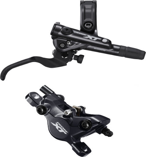 BR-M8100 XT bled I-spec-EV compatible brake lever and calliper