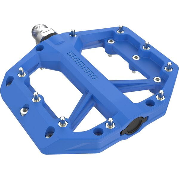 PD-GR400 flat pedals, resin with pins, blue