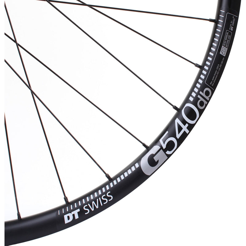 Gravel Front Wheel DT 370 CL Hub G 540 Rim TLR black 700c